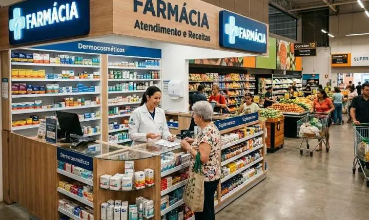 Supermercados aceleram entrada no setor de farmácias